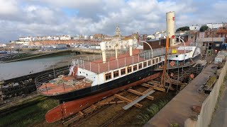 Medway Queen and other boats at Ramsgate [upl. by Verbenia]