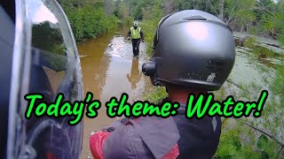 Highlight video of our water crossing Adventure ride KLR650 [upl. by Eillam645]