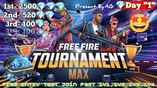 FREE FIRE LIVE CUSTOM ROOM  Guild Test 1 v 4  FF LIVEGIVEAWAY🗿 ❤️ freefire ff [upl. by Eiramnerual265]