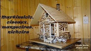 Mangeoire doiseaux style «Maison en bois» [upl. by Neyrb351]