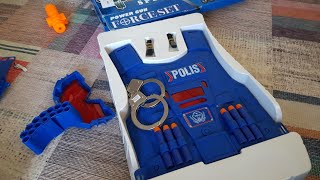 Polis seti aldık👮‍♂️ Miraç toyzz shop tan polis seti aldı içinde yelek kelepçesi var 🥳 [upl. by Lorre180]