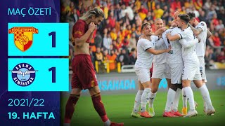 ÖZET Göztepe 11 Adana Demirspor  19 Hafta  202122 [upl. by Anelagna]