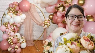 DIY Balloon Garland Circle Arch Backdrop [upl. by Berte]