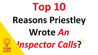 Why Did Priestley Write An Inspector Calls Mr Salles [upl. by Norton]