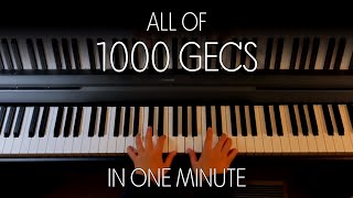 All of 1000 gecs in One Minute [upl. by Oregolac]