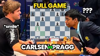 What did Praggnanandhaa tell Magnus Carlsen vs Pragg  Full Game  FIDE World Rapid 2023 [upl. by Anayit322]