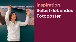 ifolor Inspiration  Das selbstklebende Fotoposter  Aufhängen war nie einfacher [upl. by Ajay97]