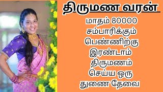 PAVITHRA 35  80000 INCOME  second marriage  second marriage tamil  TMS445 [upl. by Yrod904]