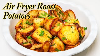 Air Fryer Roast Potatoes in only 20 minutes and NO PARBOILING [upl. by Annaehs]