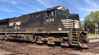 Railfanning Marion Oh for my second time ft CSX 1982 Seaboard System heritage unit 932024 [upl. by Aryam]