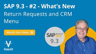 Whats New SAP 93  2  Return Requests and CRM Menu [upl. by Letha]