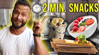 8 BEST Healthy Snacks Made in Under 2 Minutes [upl. by Furie]