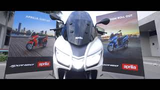 Aprilia SXR 160  Production Roll Out [upl. by Kayne]