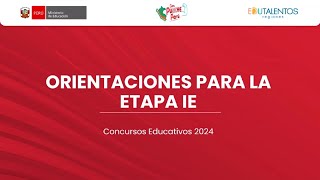 Orientaciones para la implementación de los Concursos Educativos 2024 [upl. by Atelokin7]