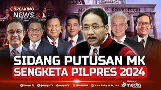 BREAKING NEWS  Sidang Putusan MK Sengketa Pilpres 2024 Penentuan Anies Prabowo Ganjar [upl. by Notnilk144]