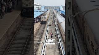 17618Tapovan Express NEDHazur Sahib Nanded  CSMTMumbai CSM Terminus Entering Aurangabad [upl. by Phenice]