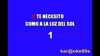 Amaral  Te necesito karaoke [upl. by Barrington]