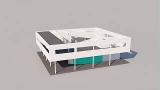 Villa Savoye Animation [upl. by Yelyak]