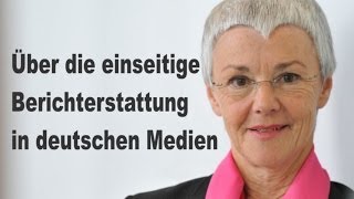 Gabriele KroneSchmalz Einseitige Berichterstattung in den Medien [upl. by Anahtor]