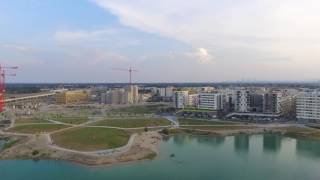 Drohnenflug über der Seestadt in Aspern Wien [upl. by Carrol]