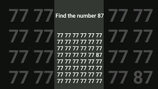 find the number 87 [upl. by Rotce]