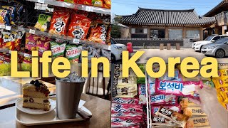 KoreaKorean mart shoppingMaking Korean foodKorea cafeDaily life in Korea [upl. by Mohandas]