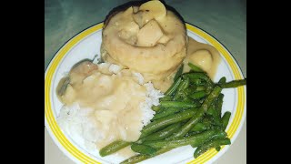 Vol au vent bouchées à la reine au poulet et champignons  Recette simple et rapide [upl. by Eserrehs]