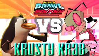 Rico vs Invader Zim  Super Brawl Showdown v031b Full Match Gameplay [upl. by Sidwohl780]