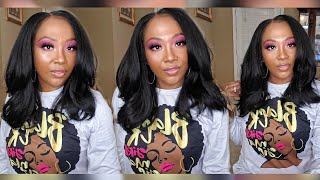 Outre Synthetic Melted Hairline HD Lace Front Wig Jenni Ft Samsbeautycom [upl. by Anilef821]