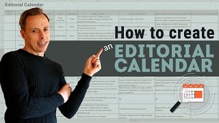 How to create an Editorial Calendar [upl. by Eelrebma]