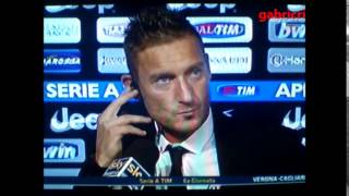 Juventus Roma 3 2 Totti nervoso per gli episodi devono fare un campionato da soli [upl. by Nitnilc]