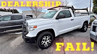 BIG Problems With OVERPRICED Rare Tundra 4X4 [upl. by Meehyr]