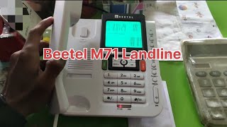 Beetel M71 Landline telephone Features loaded Extra Functions Clear clarity telephone [upl. by Higinbotham238]