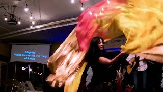 King of kings  Worship Moment  Dance with Worship Flags  CALLED TO FLAG ft Claire [upl. by Gesner]