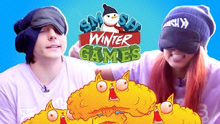 EXPLODING KITTENS MOUSETRAP GAUNTLET Smosh Winter Games [upl. by Uaerraj]