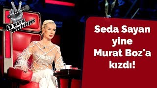 Seda Sayan yine Murat Boza kızdı  O Ses Türkiye 2018 [upl. by Odericus]