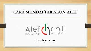 Cara Mendaftar Akun Alef [upl. by Valer]