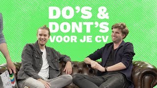 Sollicitatietips  Tips voor je cv  Dos amp Donts [upl. by Filippo]