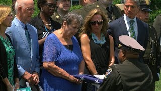 Flag Presentation to Officer Kyle Olingers Mother [upl. by Dieball174]