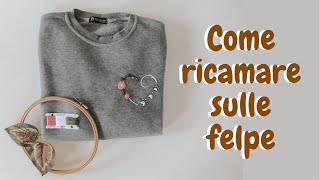 Trucco ricamo sulle felpe [upl. by Qulllon]