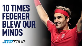 10 Times Roger Federer Blew Our Minds  TOP 10  ATP [upl. by Scherle457]