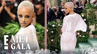 How Doja Cat Looked So DRENCHED at the 2024 Met Gala Hear the SECRET Behind Her Wet Look  E News [upl. by Enelrahc]