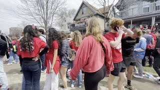 Watch now Mifflin Street Block Party 2022 draws thousands of revelers [upl. by Notaes]