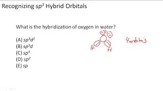 Recognizing sp3 Hybrid Orbitals [upl. by Jobe]