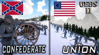 Battle of Field Cannons Union VS Confederate  Ultimate Epic Battle Simulator 2 [upl. by Atreb116]