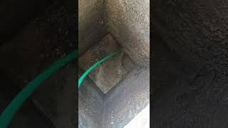 6 Inch drain pipe block cleaning [upl. by Charlton]