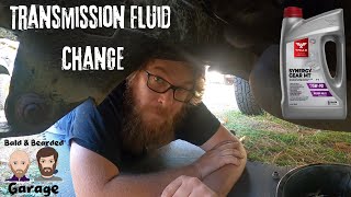 Jeep Wrangler yj AX5 Transmission Fluid change and Test Drive [upl. by Tali920]