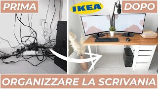 ORGANIZZARE la SCRIVANIA con IKEA e WISH  Idee IKEA per Organizzare Casa [upl. by Yasmine]