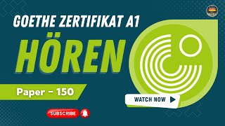 Goethe Zertifikat A1  Paper  150  Goethe A1 Exam Practice Modelltest  Learn German Online [upl. by Xonk]