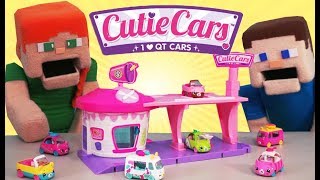 Cutie Cars Drive Thru Diner Playset Shopkins Moose Toys Limited Edition Unboxing amp Batman Hotwheels [upl. by Sera]